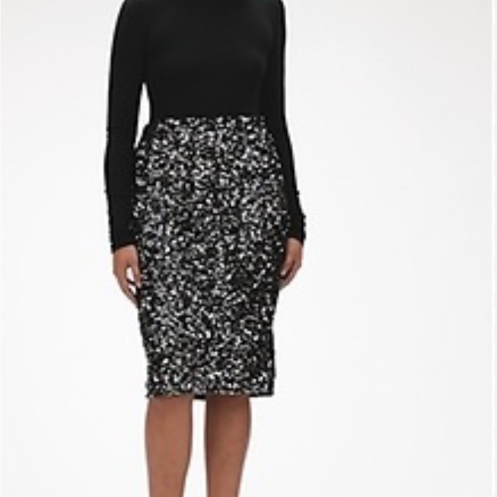 GAP Black and White Pencil Skirt
